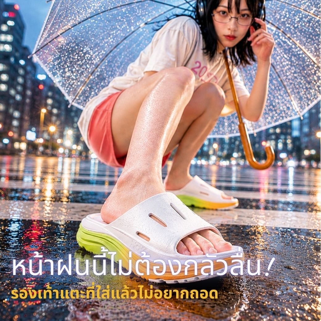 หน้าฝนนี้ไม่ต้องกลัวลื่น! รองเท้าแตะ HOKA ORA และ TEVA ที่ใส่แล้วไม่อยากถอด
