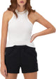 CHAMPION HIGH NECK RIBBED TANK เสื้อกล้ามผู้หญิง - Rev Online