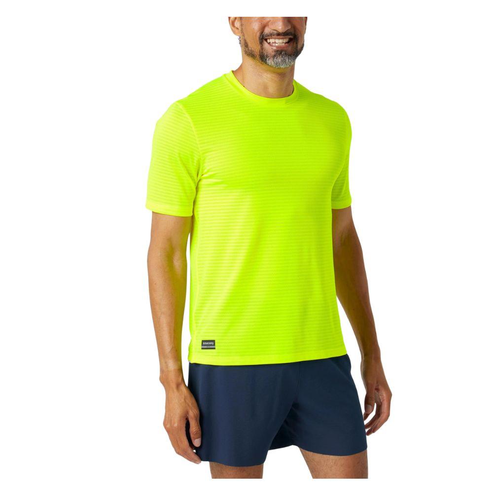 SAUCONY KINVARA SHORT SLEEVE เสื้อวิ่งแขนสั้นผู้ชาย - Rev Online